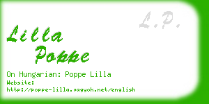 lilla poppe business card